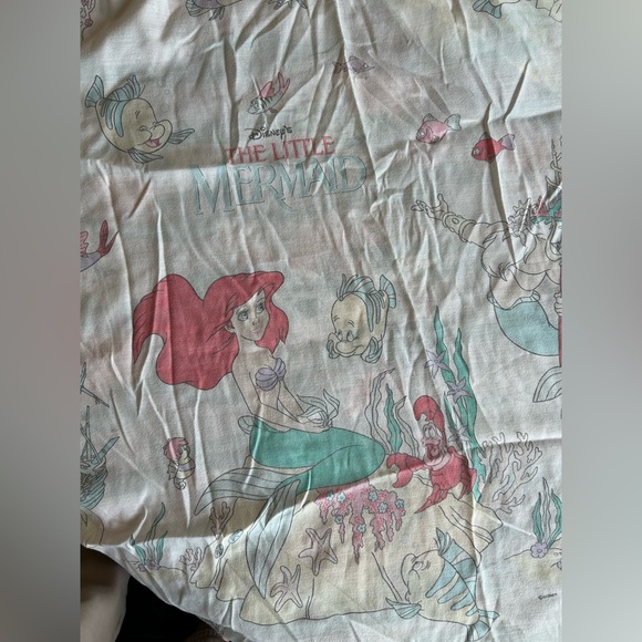 Vintage Disneys The Little Mermaid Fitted Twin Sheet - Picture 3 of 4